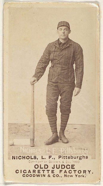 Nichols Left Field Pittsburgh from the Old Judge series for-16x12"(A3) Poster