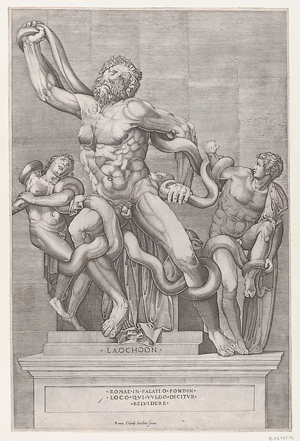 Nicolas Beatrizet )Speculum Romanae Magnificentiae Laocoon-16x12"(A3) Poster