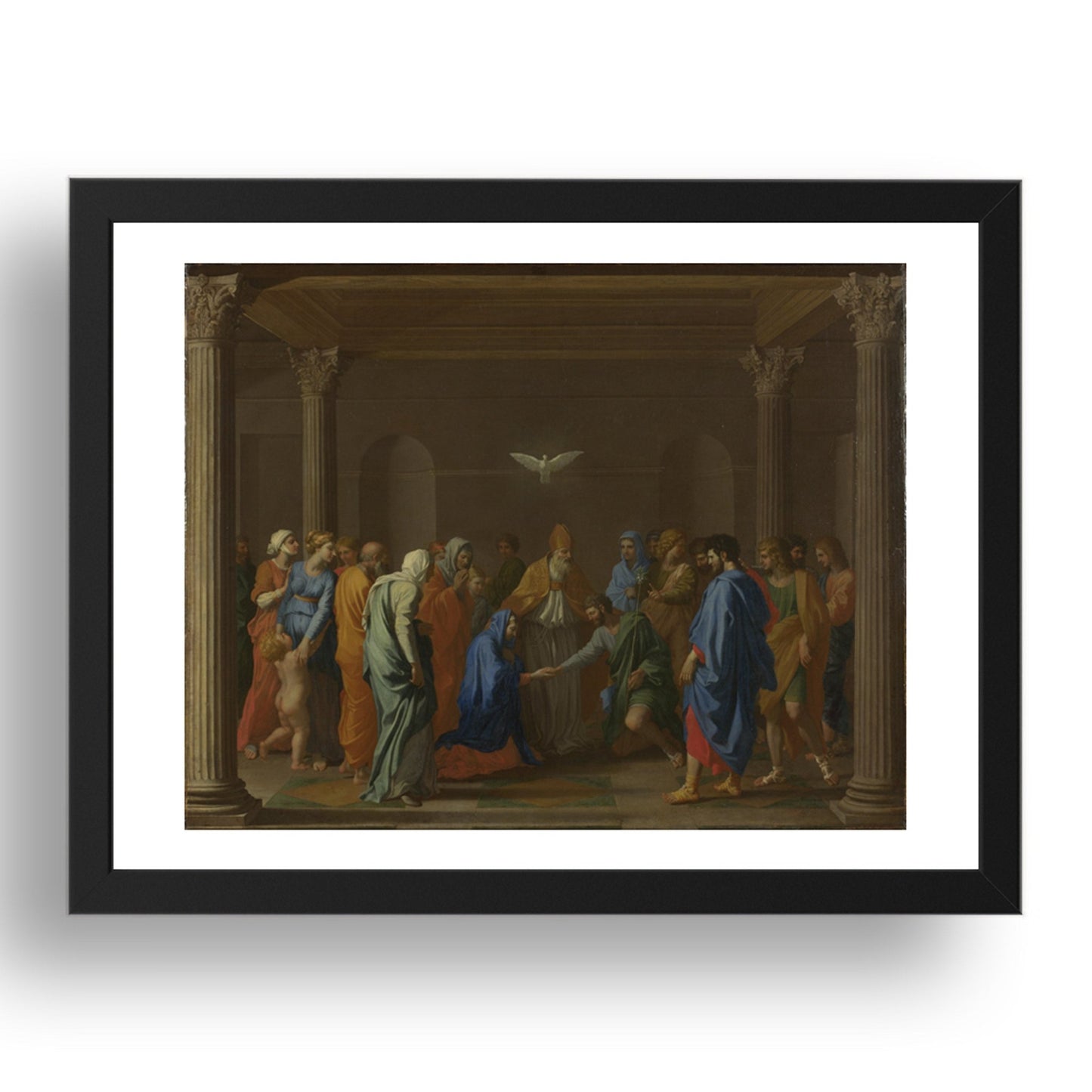 Nicolas Poussin: Marriage, Poster in 17x13"(A3) Frame