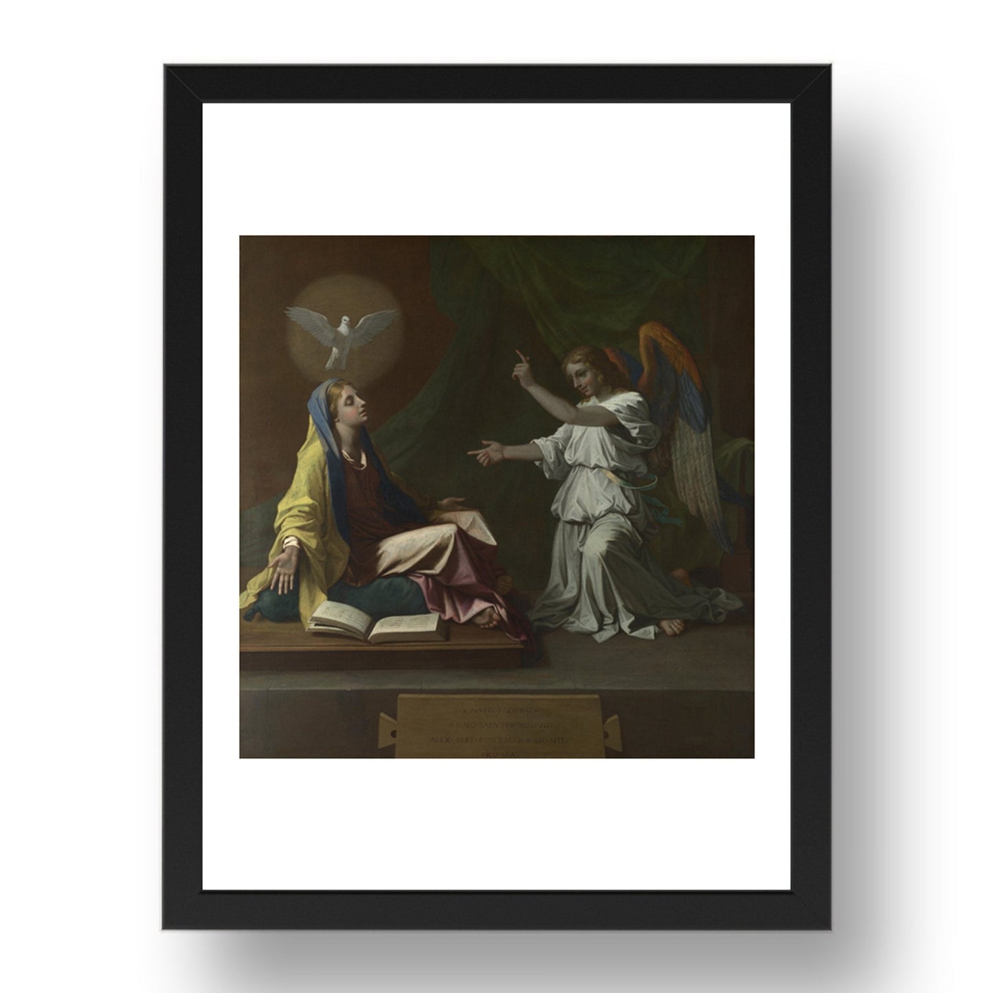 Nicolas Poussin: The Annunciation, Poster in 17x13"(A3) Frame