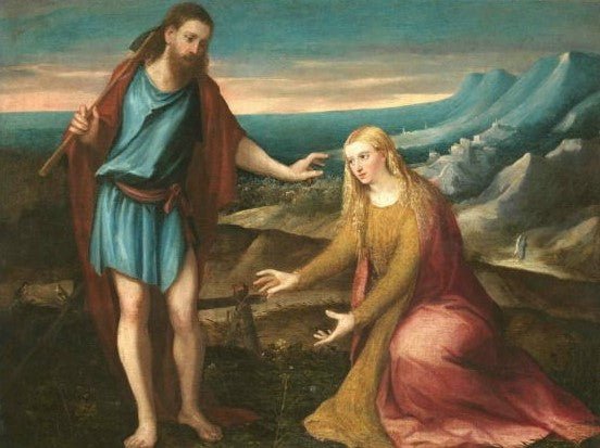 Noli me tengere, vintage artwork by Bonifazio Veronese, A3 (16x12") Poster Print