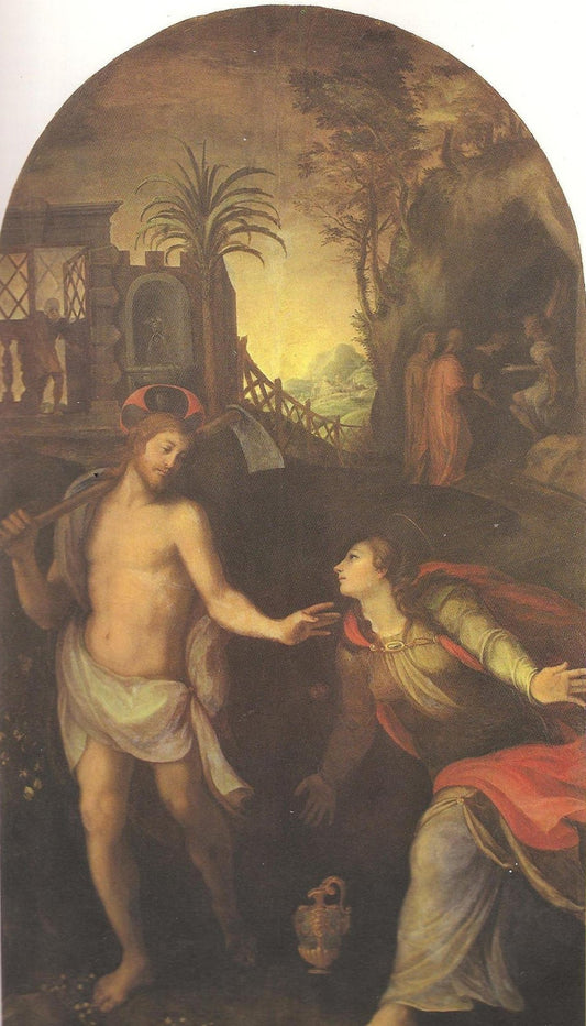 Noli mi tangere, vintage artwork by Lodovico Cardi, 12x8" (A4) Poster