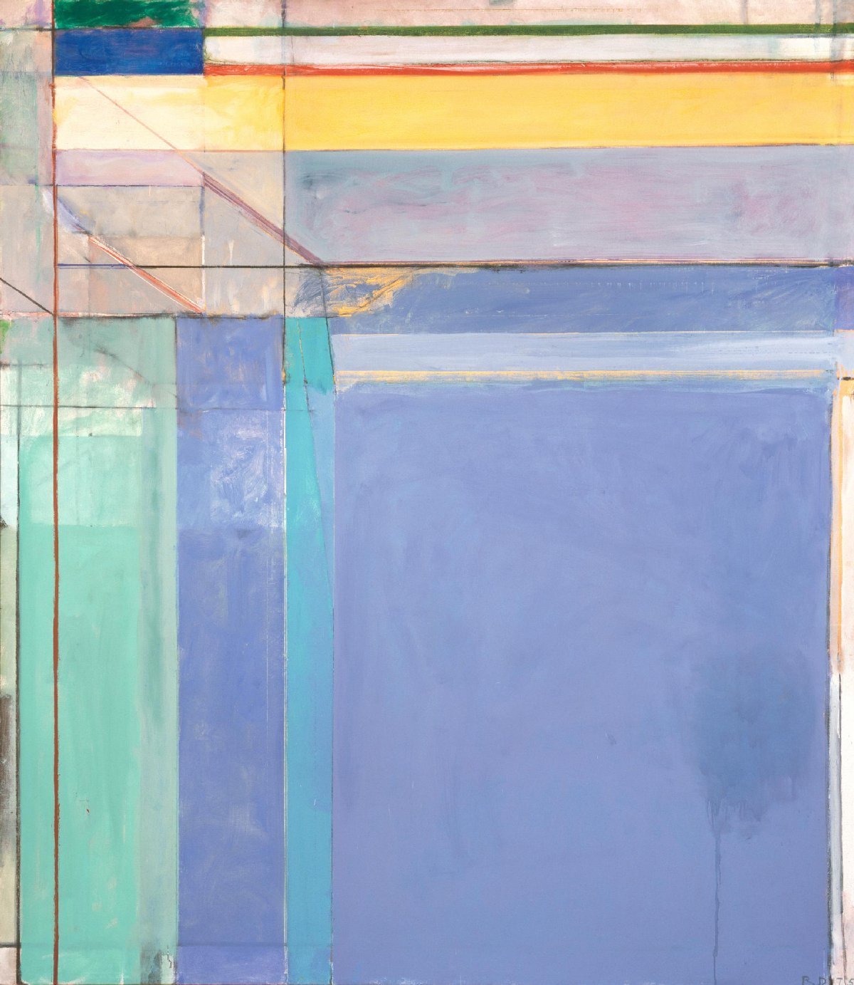 Ocean Park No. 79 by Richard Diebenkorn, vintage art, modern poster print