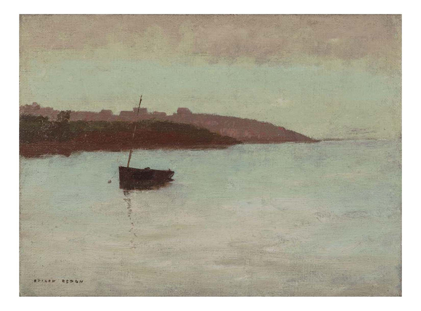 Odilon Redon - Fishing Boat, 16x12" (A3) Poster Print