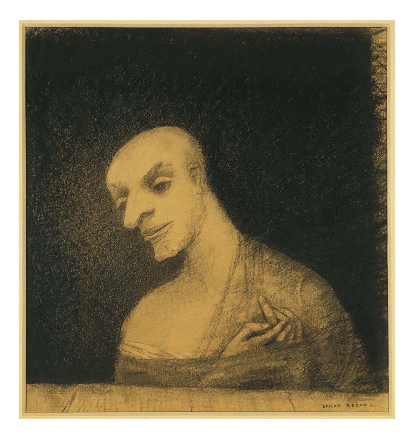 Odilon Redon - Imaginary Figure, 16x12" (A3) Poster Print