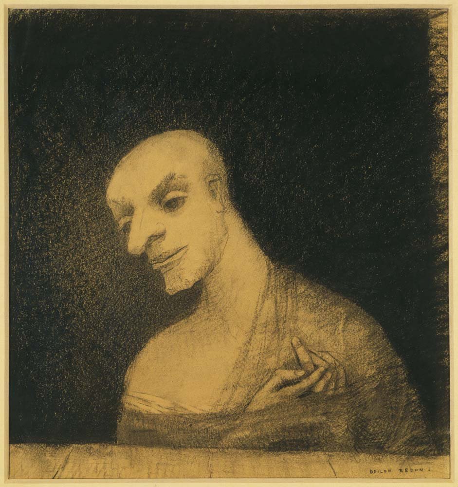 Odilon Redon - Imaginary Figure, vintage art, A3 (16x12") Poster Print