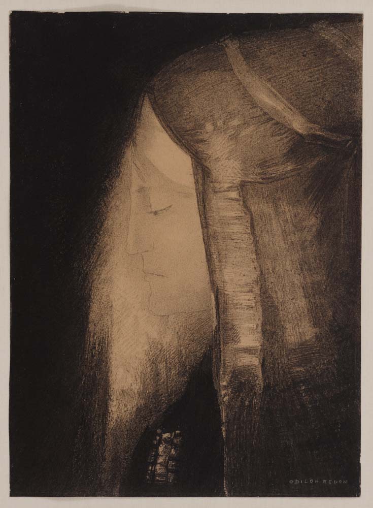 Odilon Redon - The Fairy, vintage art, A3 (16x12") Poster Print