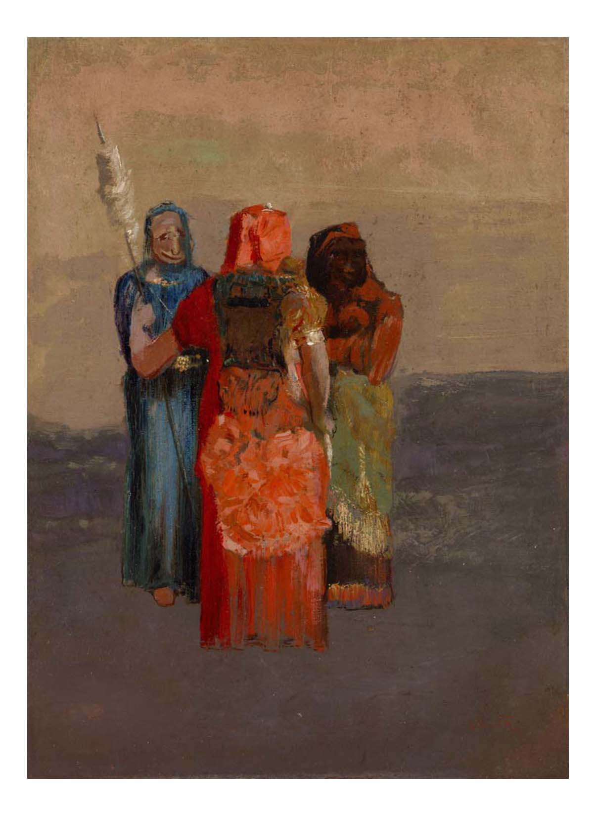 Odilon Redon - The Three Fates, 16x12" (A3) Poster Print