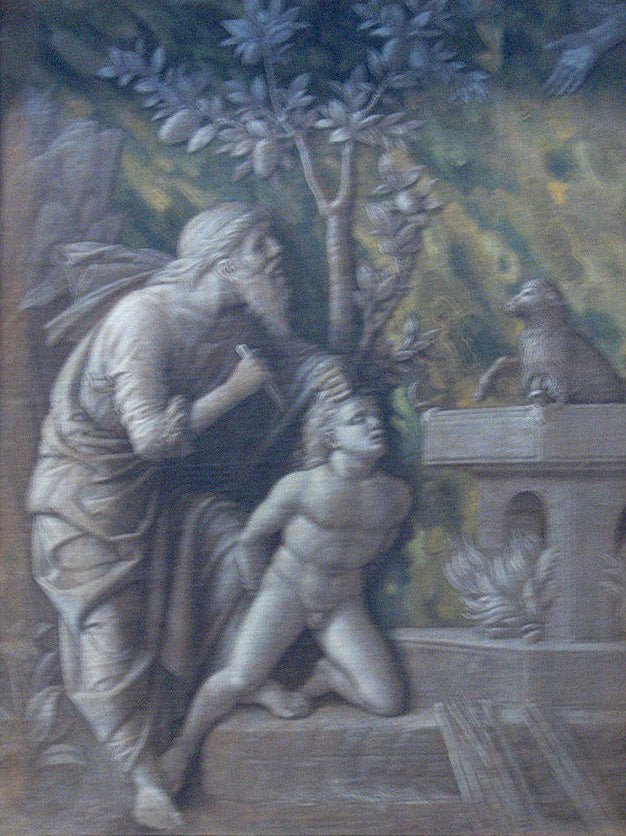 Offering of Isaac, vintage artwork by Andrea Mantegna, A3 (16x12") Poster Print