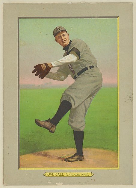 :Orval Overall Pitcher Chicago Cubs from Turkey Red Cabinet-16x12"(A3) Poster