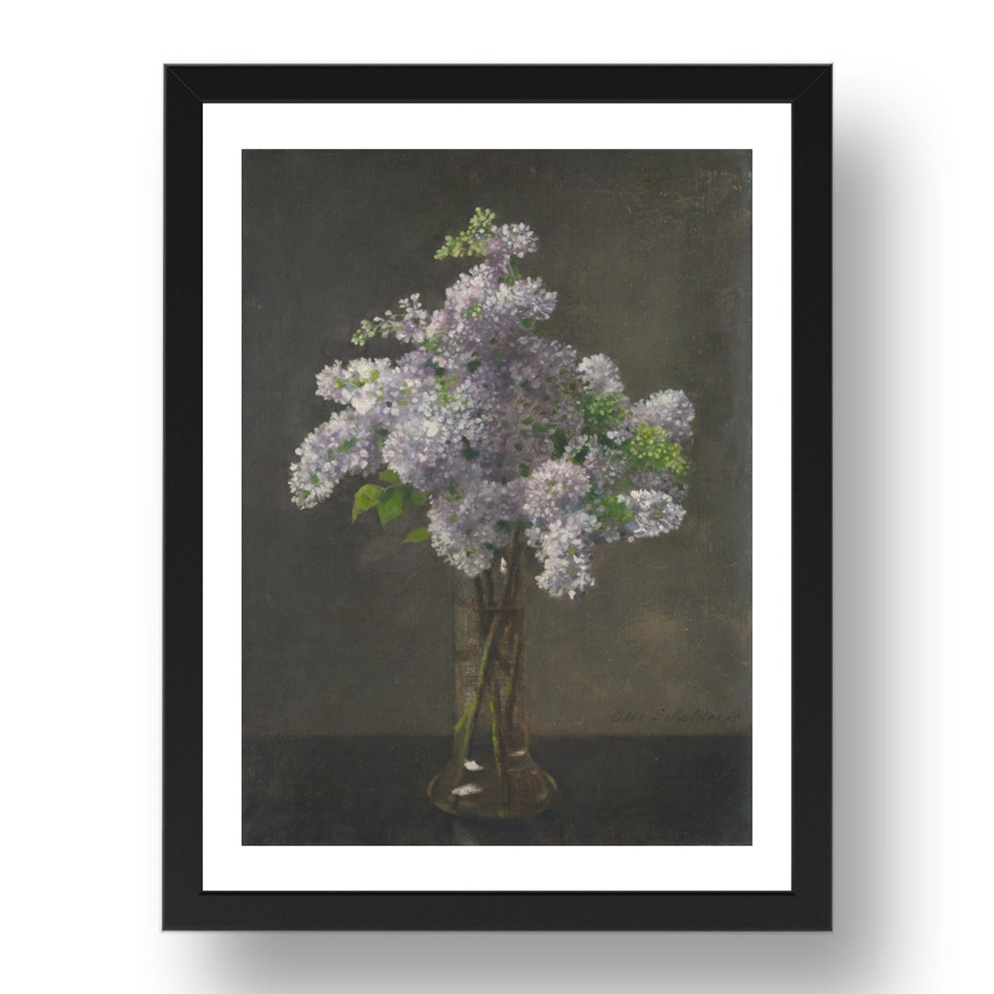 Otto Franz Scholderer: Lilac, Poster in 17x13"(A3) Frame