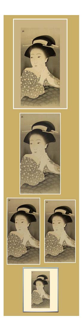 p373, historic, vintage ukiyo-e Japan artwork,12x8"(A4) Poster Print