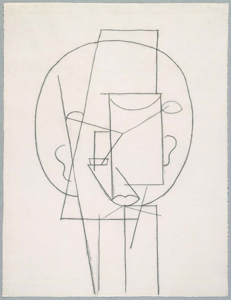 Pablo Picasso - Head, vintage art, modern poster print