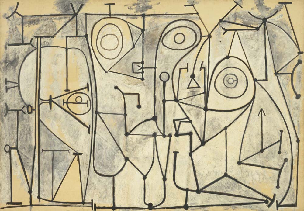 Pablo Picasso - The Kitchen, vintage art, modern poster print