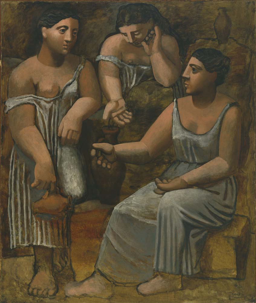 Pablo Picasso - Three Women at the Spring, vintage art, modern poster print
