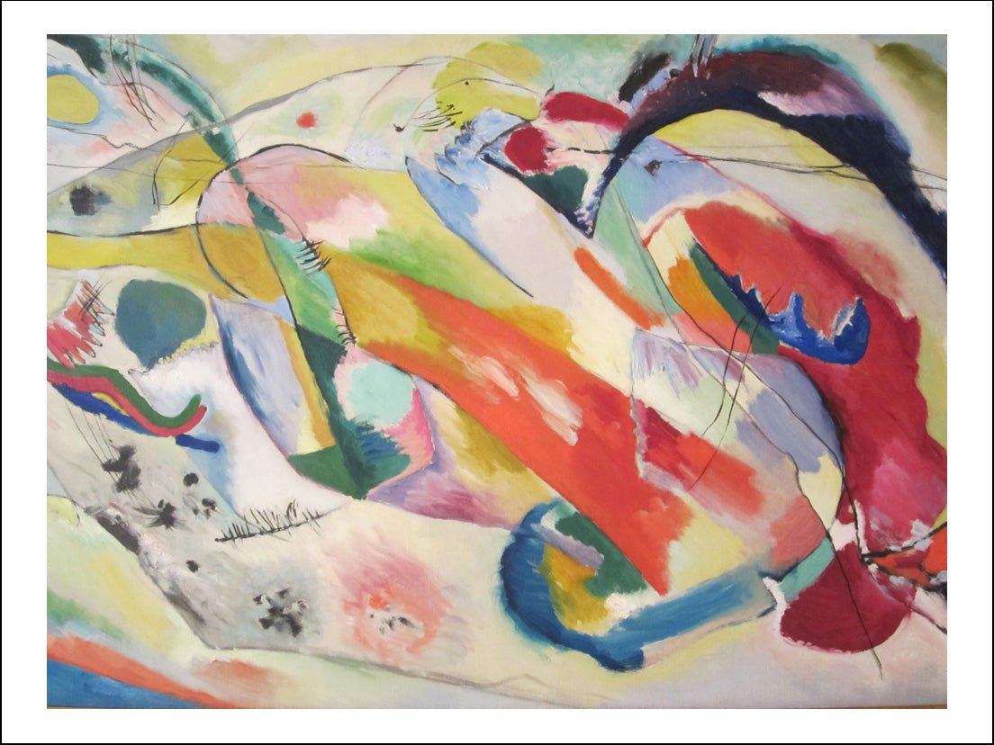 Painting with Green Center, Wassily Kandinsky, 1913 by Wassily Kandinsky, 23x16"( A2 size ) Poster Print