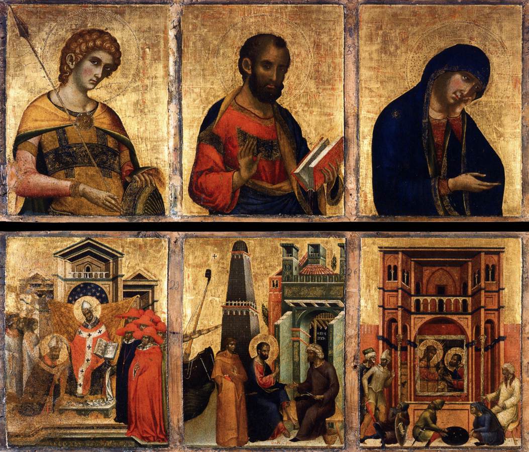 Pala Feriale (detail), vintage artwork by Paolo Veneziano, A3 (16x12") Poster Print