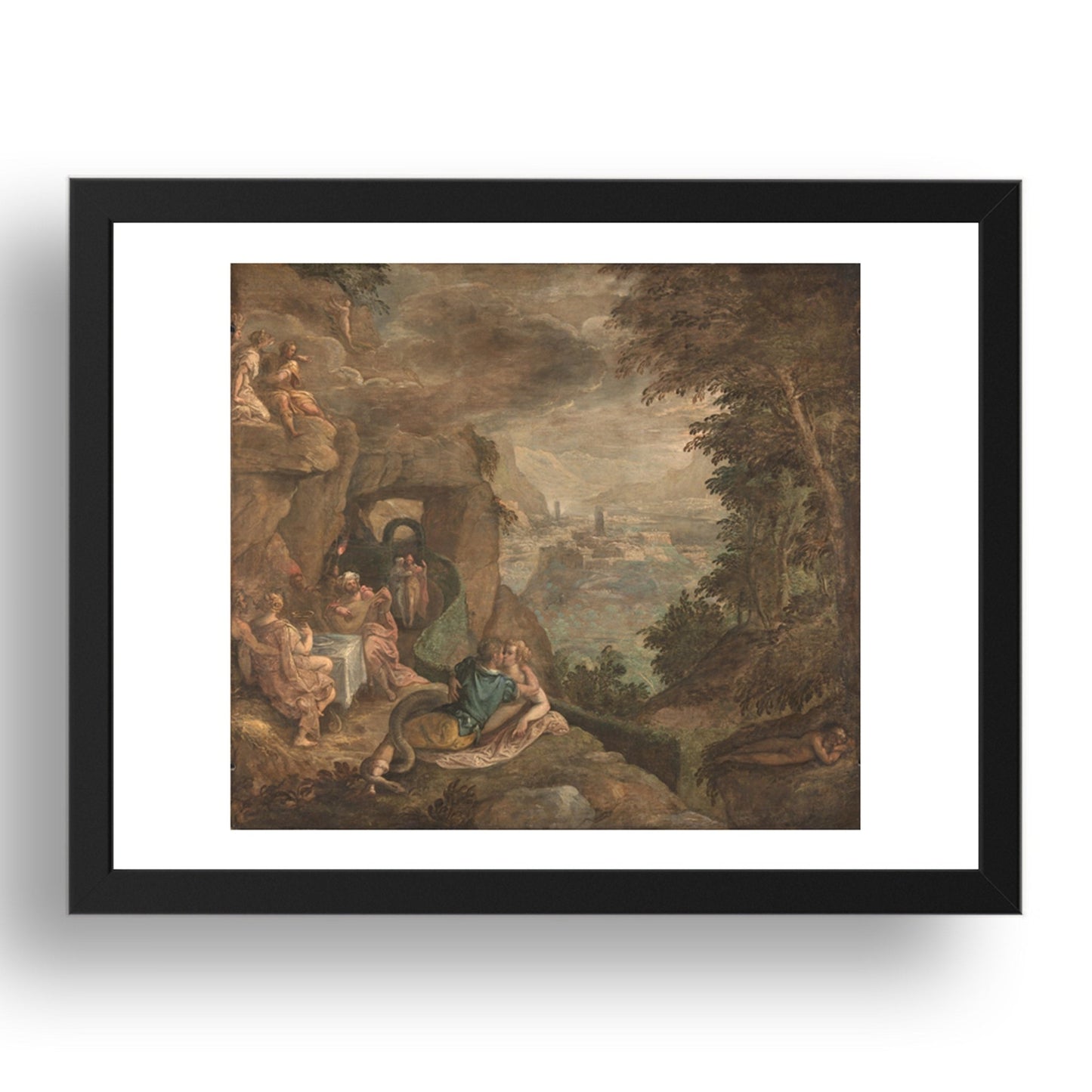 Paolo Fiammingo: Landscape with a Scene of Enchantment, Poster in 17x13"(A3) Frame