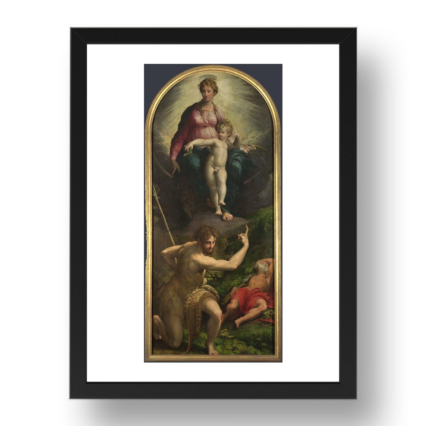 Parmigianino: The Madonna and Child with Saints, Poster in 17x13"(A3) Frame
