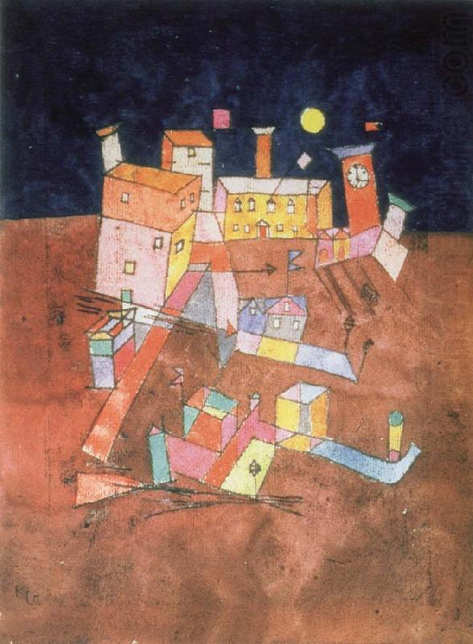 Part of G by Paul Klee, vintage art, modern poster print
