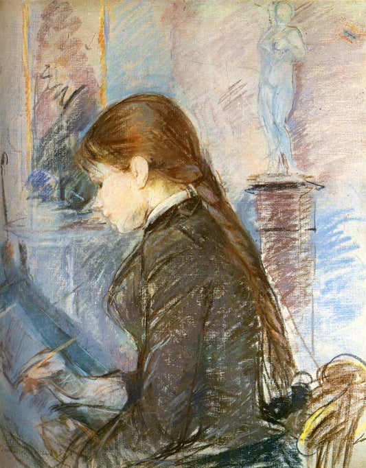 Pauke Gobillard by Berthe Morisot, 1886, vintage art, modern poster print