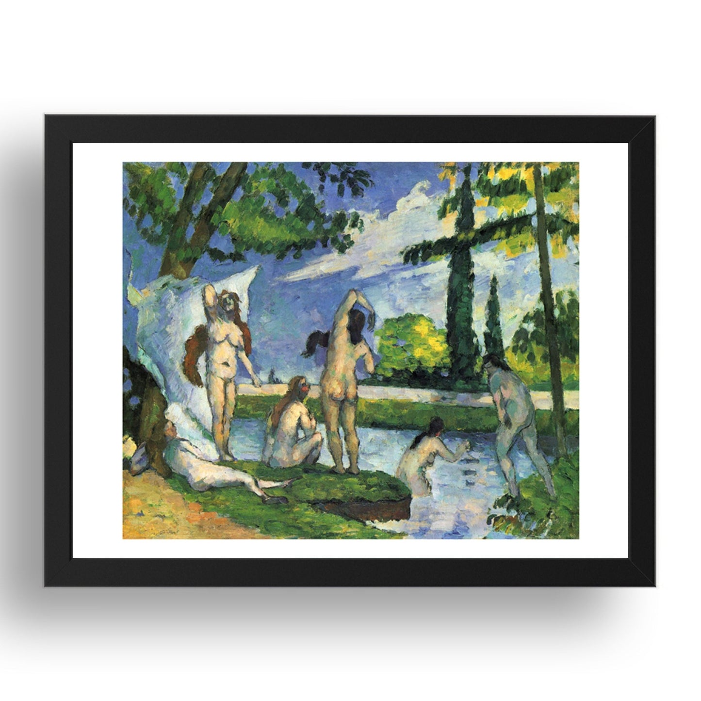 Paul Cézanne Bathers, vintage art, A3 (16x12") Poster Print
