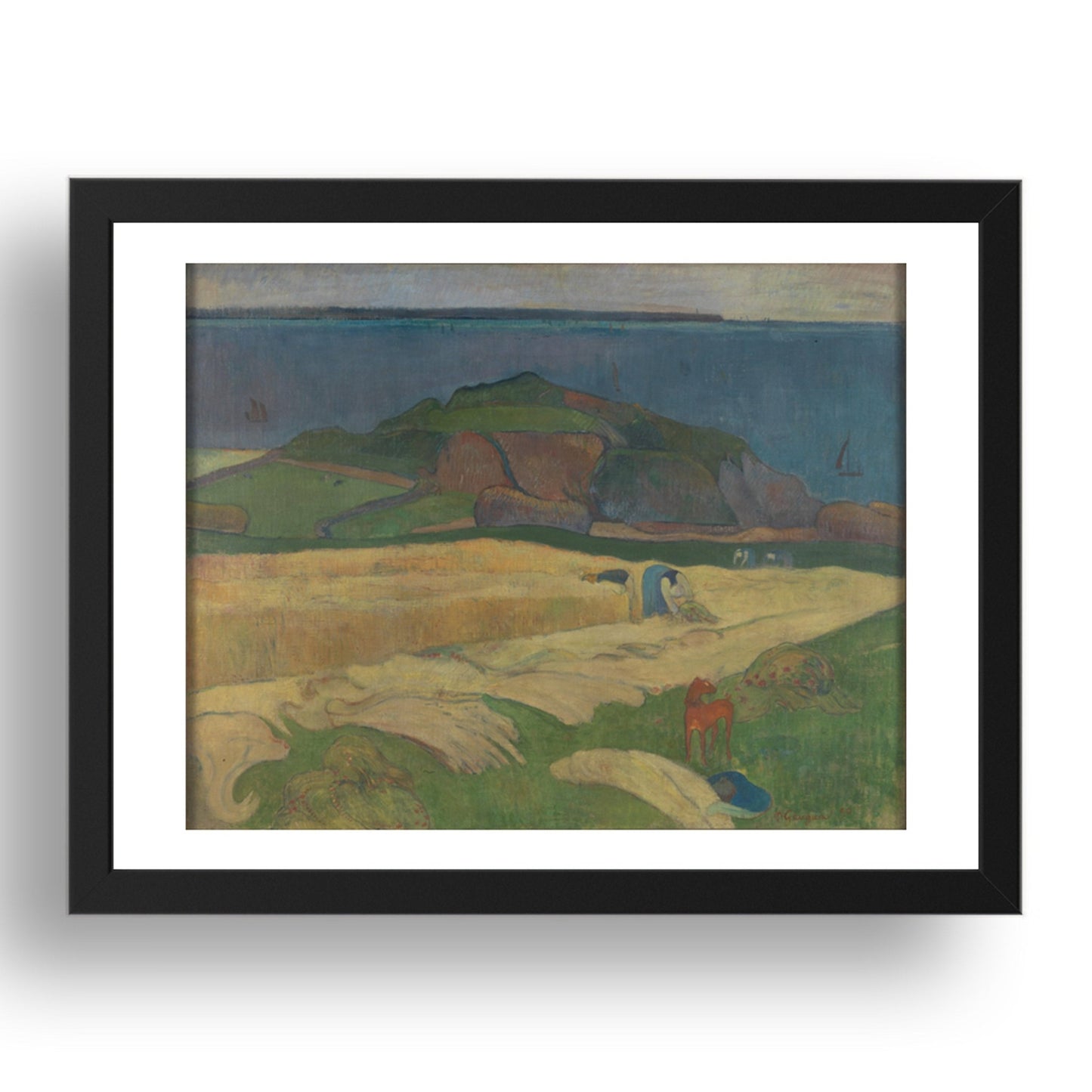Paul Gauguin: Harvest: Le Pouldu, Poster in 17x13"(A3) Frame