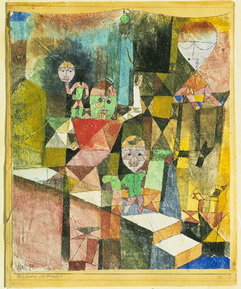 Paul Klee - Introducing the Miracle, vintage art, modern poster print
