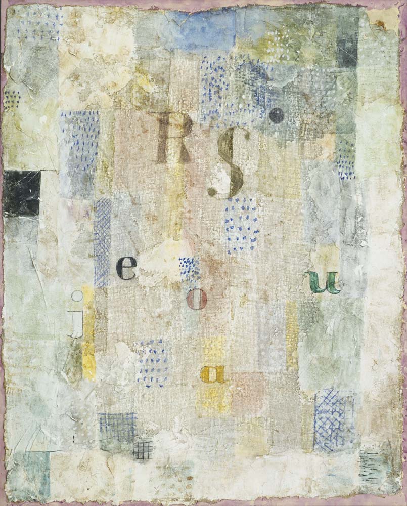 Paul Klee - Vocal Fabric of the Singer Rosa Silber, vintage art, modern poster print