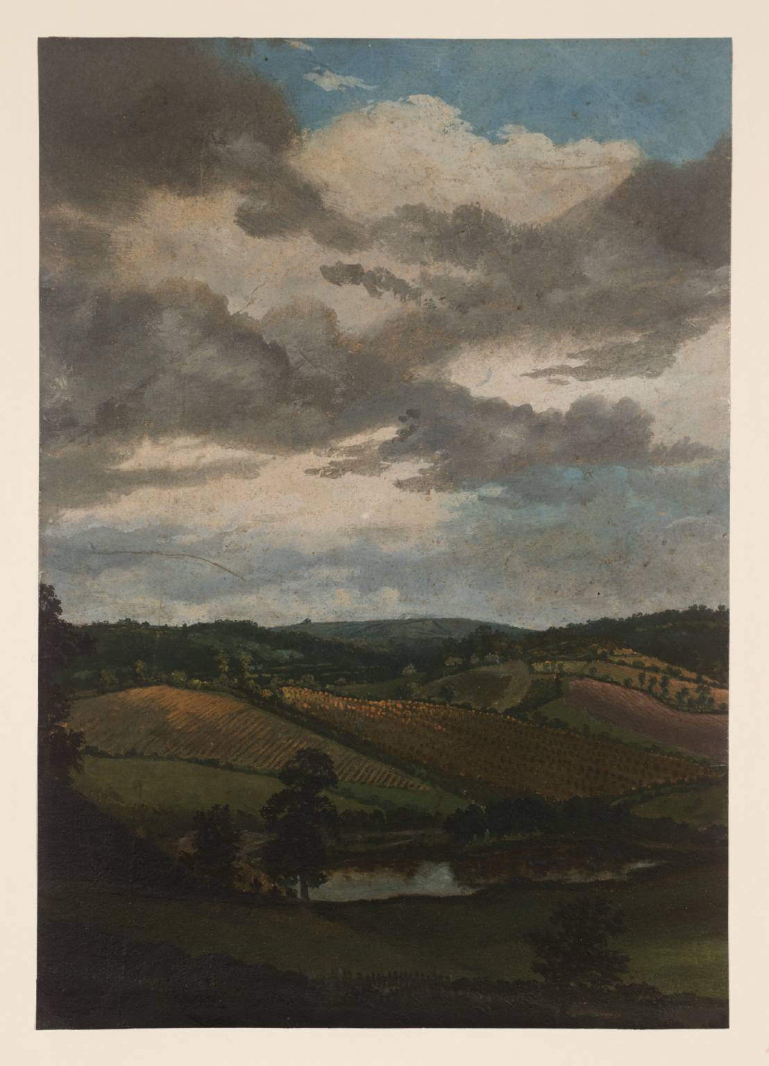 Pencerrig by Thomas Jones, vintage art, modern poster print