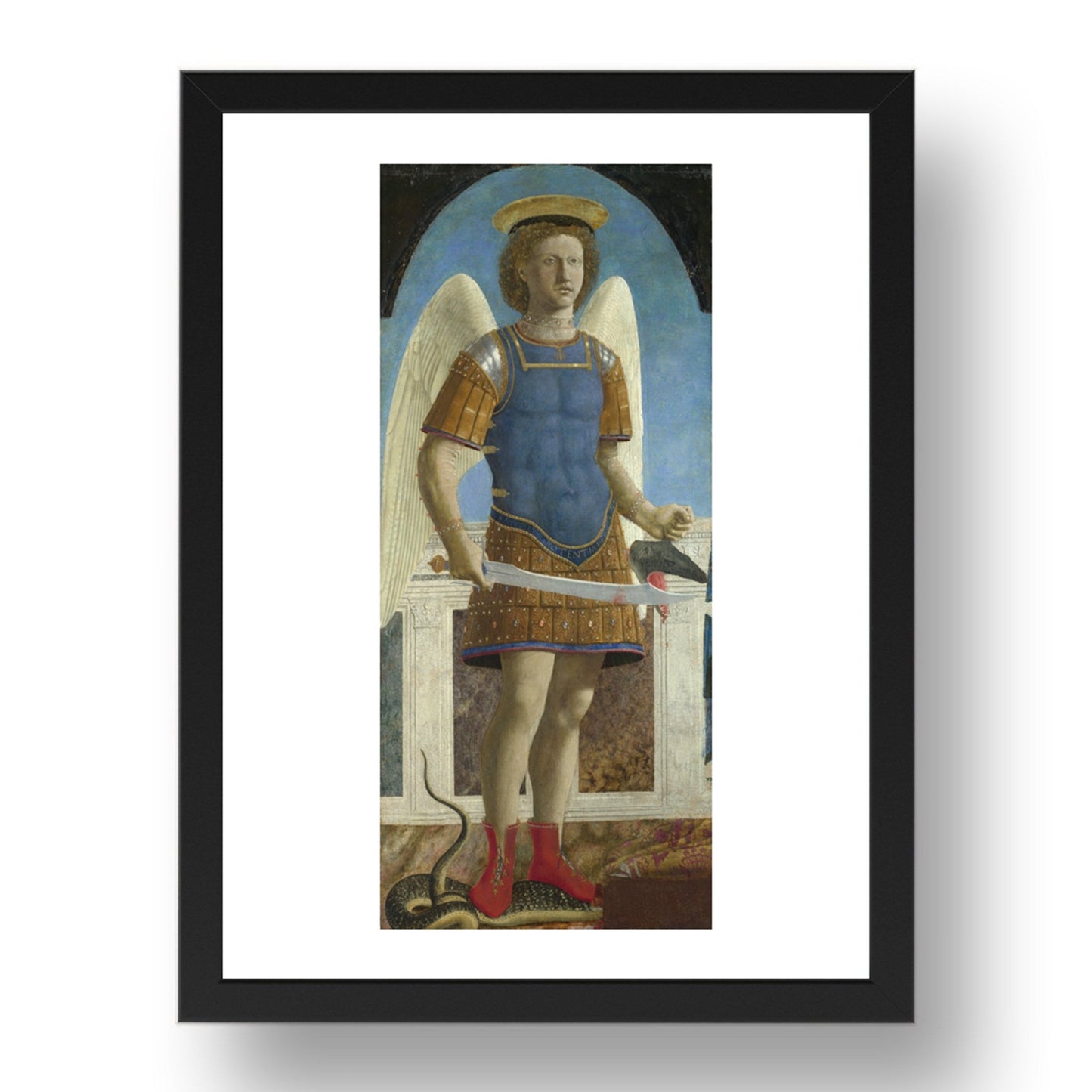 Piero della Francesca: Saint Michael, Poster in 17x13"(A3) Frame
