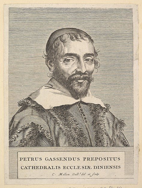 Pierre Grassendi-Anonymous, French, 17th cent, After Claude Me, vintage art, A3 (16x12") Poster Print