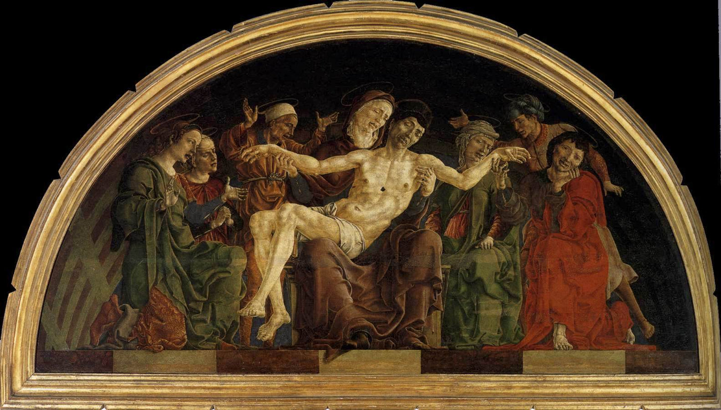 Pietá (Panel from the Roverella Altarpiece), vintage artwork by Cosmè Tura, A3 (16x12") Poster Print