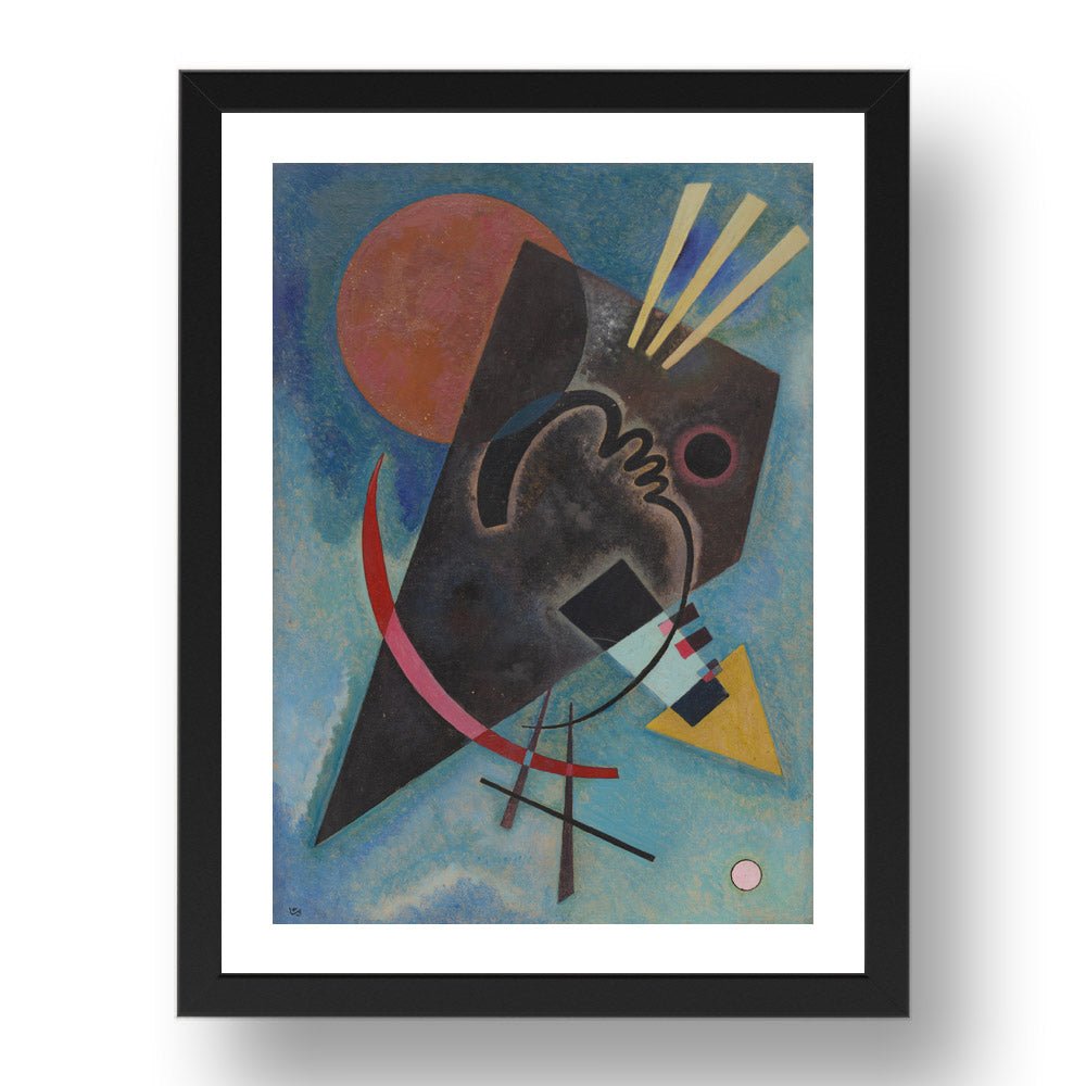 Pointed and Round by Wassily Kandinsky, 17x13" Frame
