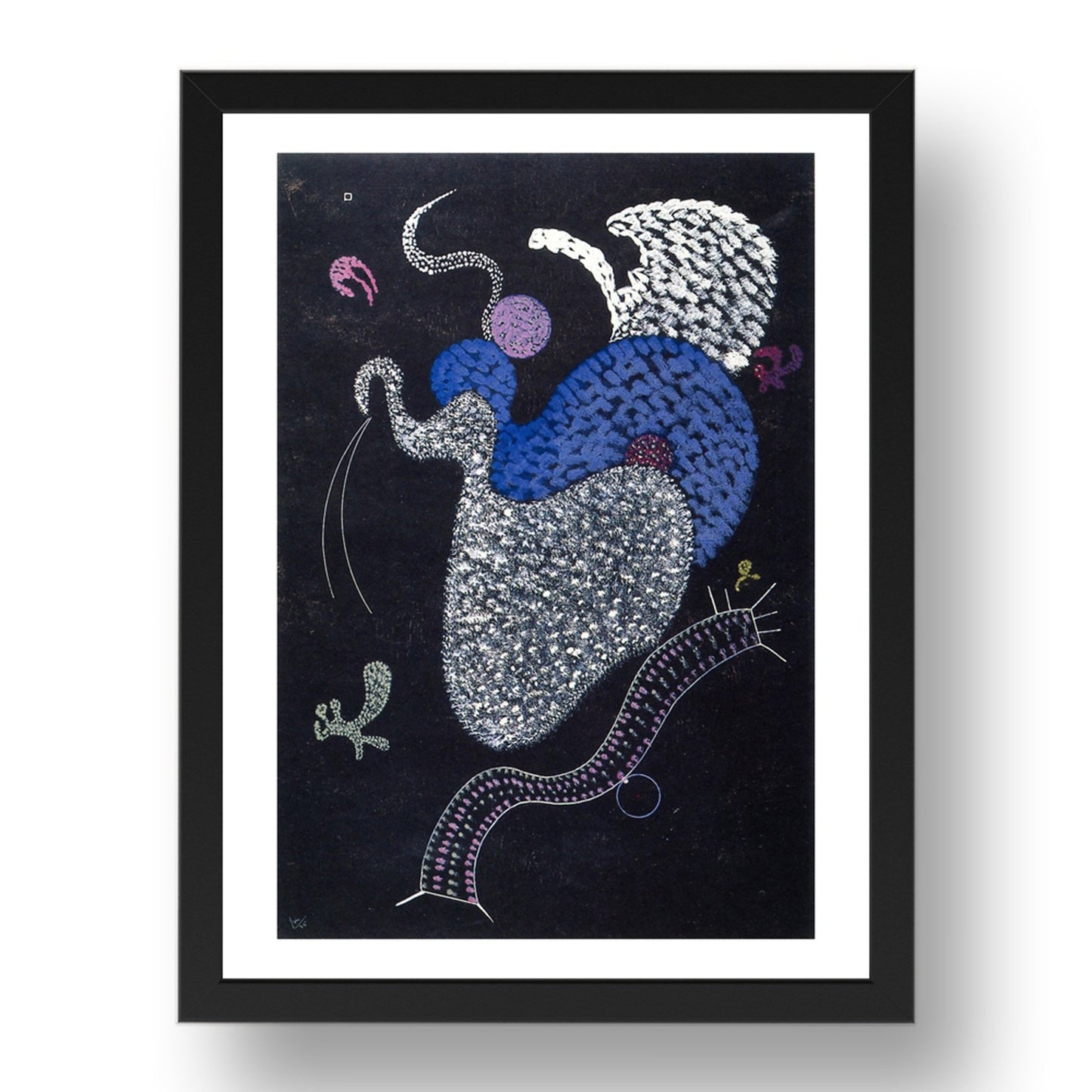 Pointille 1935 by Wassily Kandinsky, 17x13" Frame