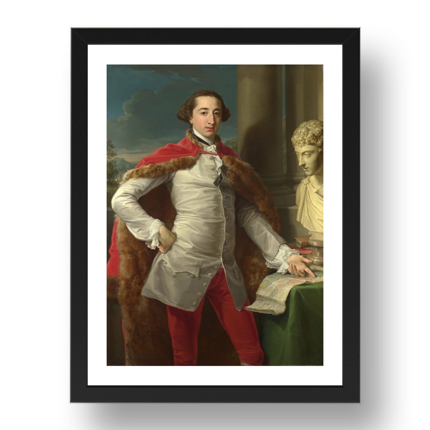 Pompeo Girolamo Batoni: Portrait of Richard Milles, Poster in 17x13"(A3) Frame