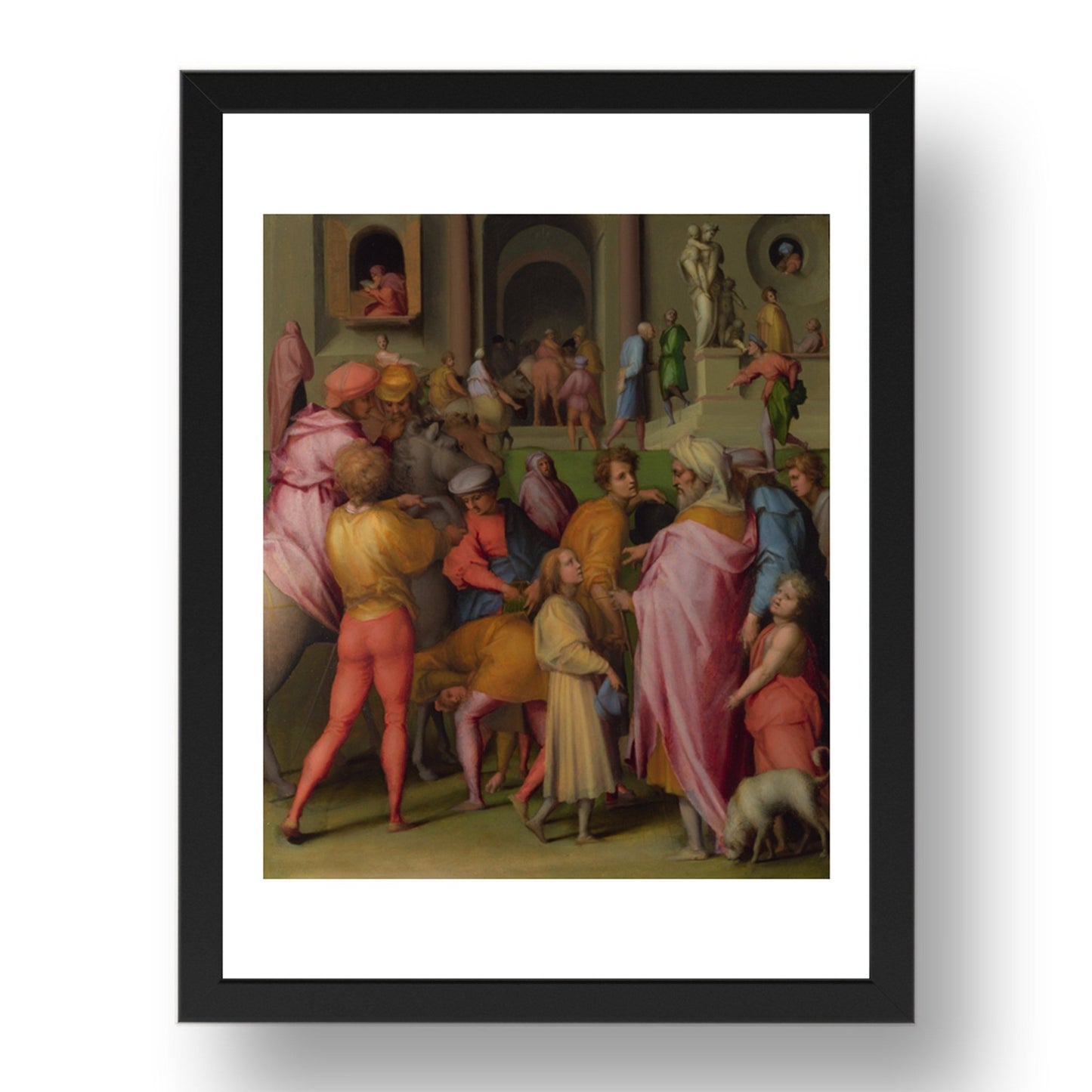 Pontormo: Joseph sold to Potiphar, Poster in 17x13"(A3) Frame
