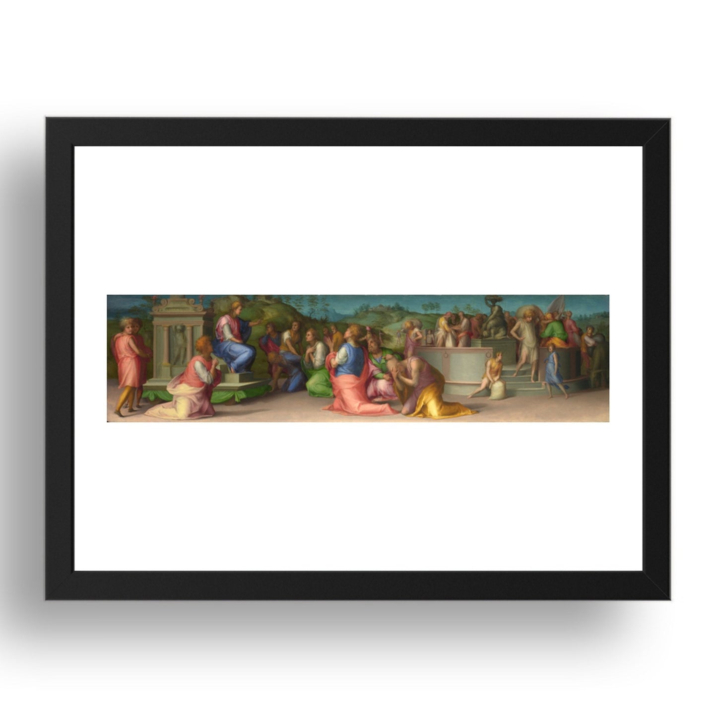 Pontormo: Joseph's Brothers beg for Help, Poster in 17x13"(A3) Frame