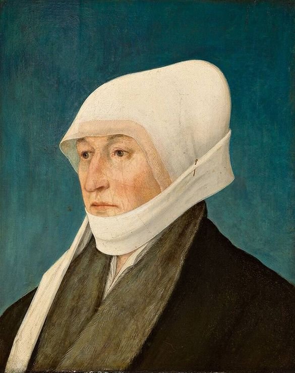 Portrait of a Lady from the Klammer von Weydach Family, vintage artwork by Hans Maler zu Schwaz, A3 (16x12") Poster Print