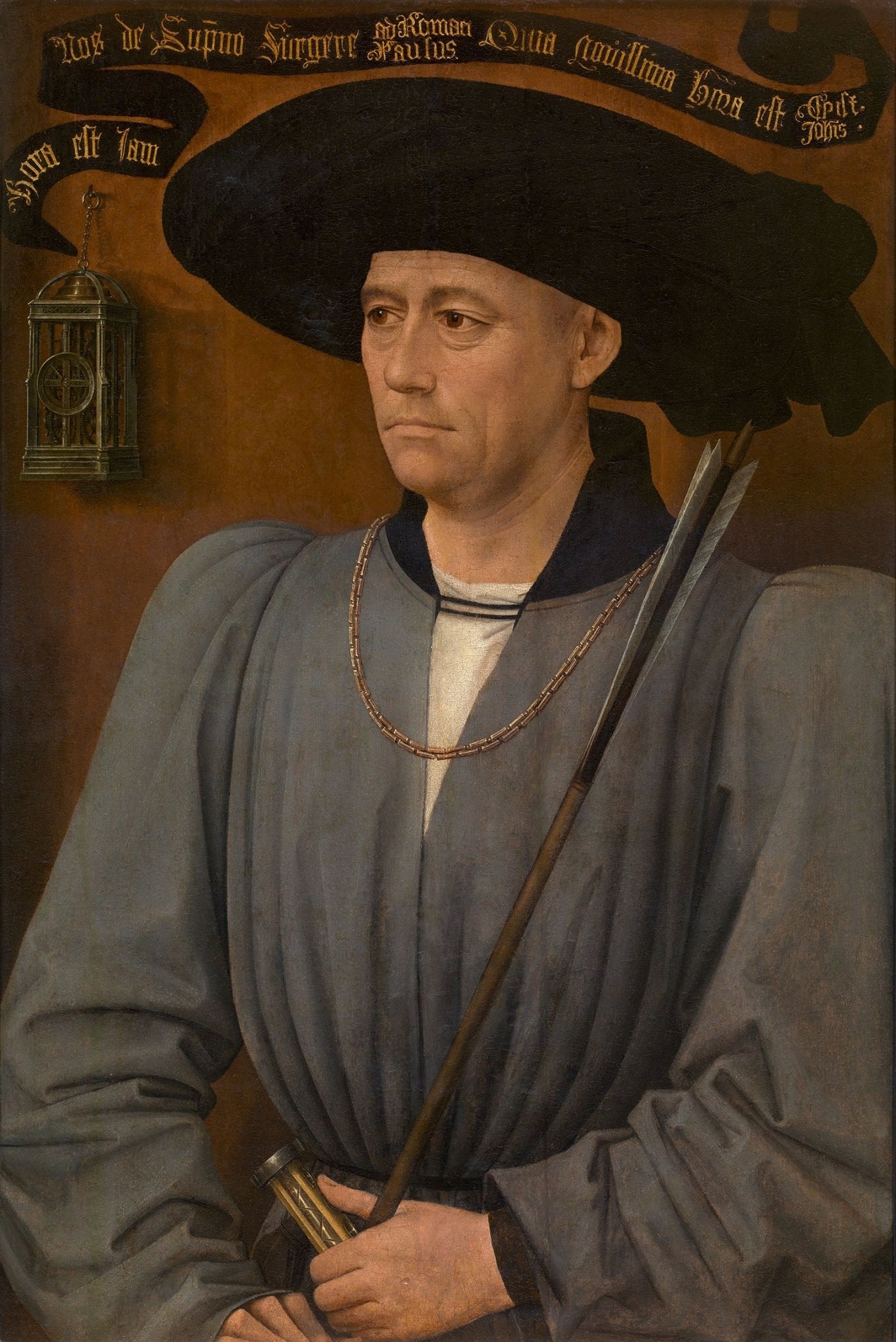 Portrait of a Tournament Judge, vintage artwork by Rogier van der Weyden, A3 (16x12") Poster Print