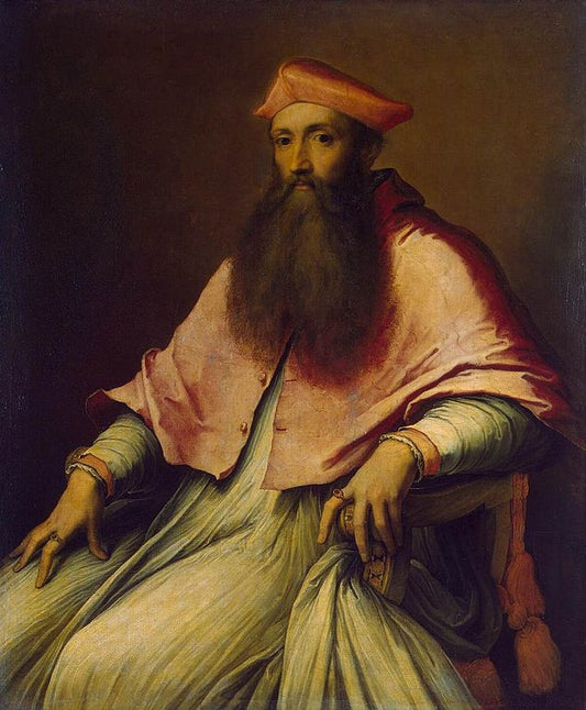 Portrait of Cardinal Reginald Pole, vintage artwork by Sebastiano del Piombo, A3 (16x12") Poster Print