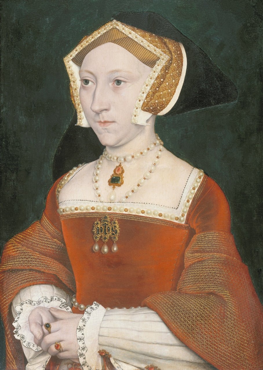 Portrait of Jane Seymour (c1509-1537), vintage artwork by British School 16th Century - Unknown, A3 (16x12") Poster Print
