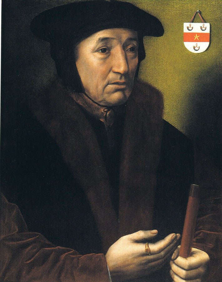 Portrait of Jean Wyts, vintage artwork by Ambrosius Benson, A3 (16x12") Poster Print