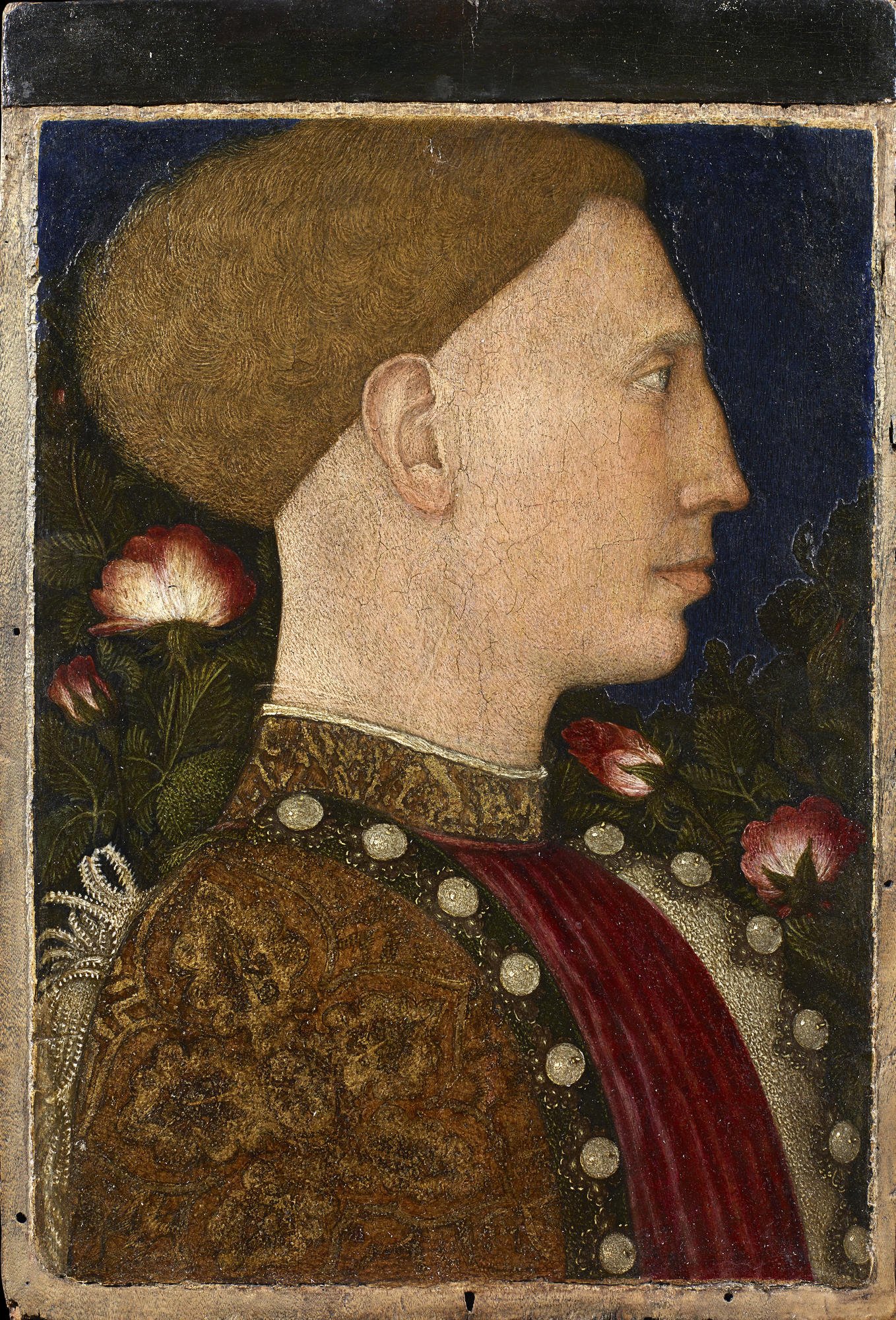 Portrait of Leonello d'Este by Pisanello, vintage art, modern poster print