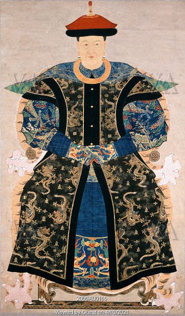 Portrait of Lu Tai Tai by Unknown, vintage art, modern poster print