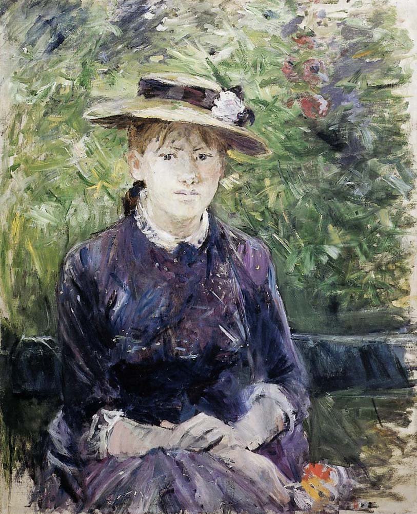 Portrait of Paule Gobillard - 1884 - by Berthe Morisot, vintage art, modern poster print