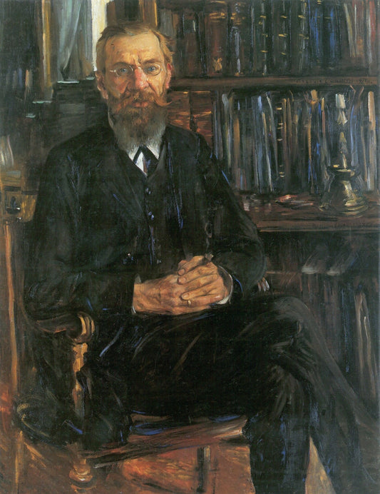 Portrait of Professor Dr. Eduard Meyer by Lovis Corinth, vintage art, modern poster print