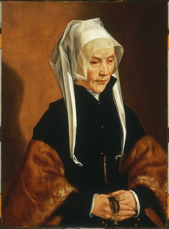 Portrait of Sophia van Amerongen, vintage artwork by Maerten van Heemskerck, A3 (16x12") Poster Print