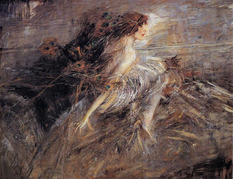 Portrait of the Marchesa Casati by Giovanni Boldini, vintage art, modern poster print