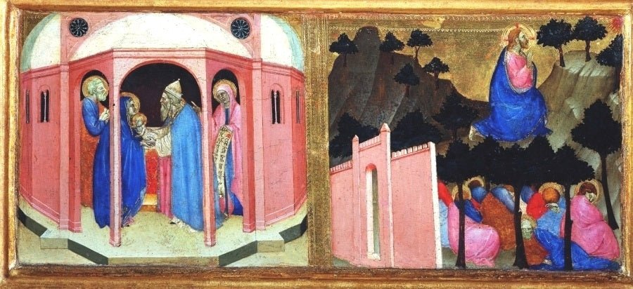 Prato Polyptych, vintage artwork by Giovanni da Milano, A3 (16x12") Poster Print